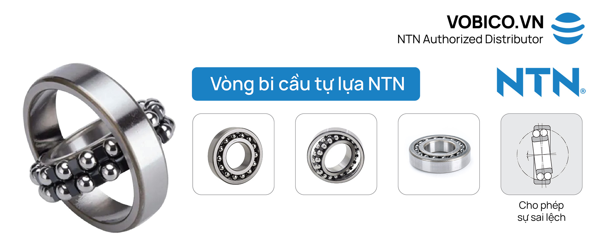 Vòng bi cầu tự lựa NTN